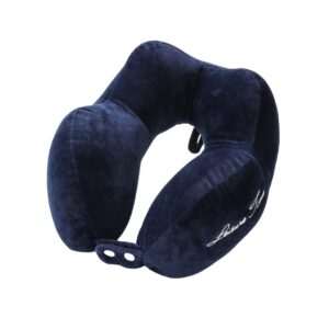 Perna de Calatorie, , Pentru Gat, din Bumbac, cu 4 Cocoase, Ajustabila, Albastru