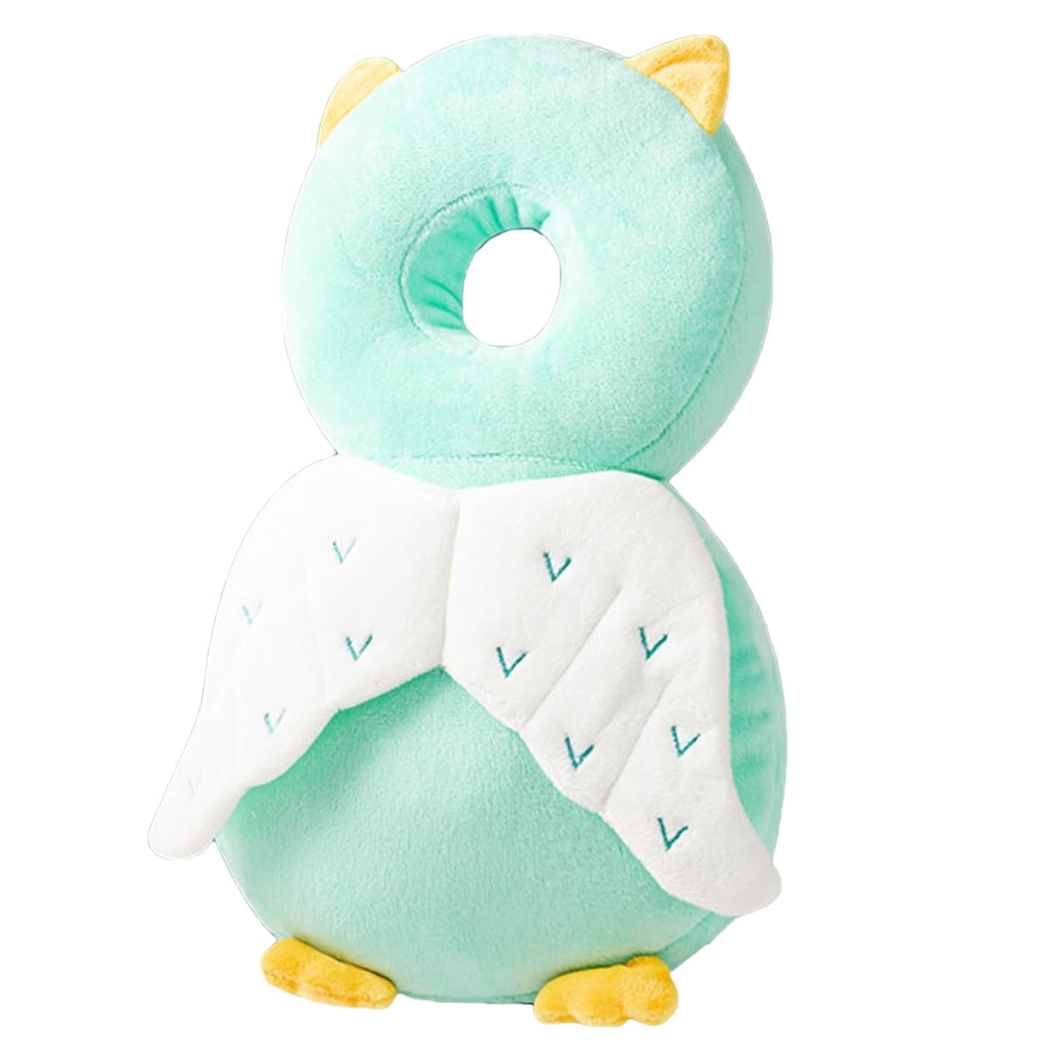 Perna tip Rucsac pentru Protectia Capului, , Tetiera tip Bufnita, pentru Bebelusi, 33x6x19 cm, 180 g, Verde