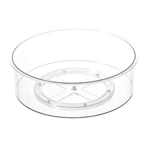 Suport Rotativ pentru Condimente, , Multifunctional, Rotund, 360 de Grade, pentru Bucatarie, Plastic, 30.5x30.5x10 cm, Transparent