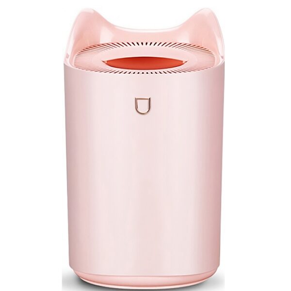 Umidificator cu duza dubla, , de capacitate mare 3L, roz