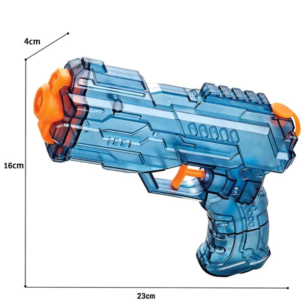 Pistol cu Apa, , Pistol cu Apa pentru Copii, Manual, din Plastic, 23 x 16 x 4 cm, rezervor 250 ml, Albastru
