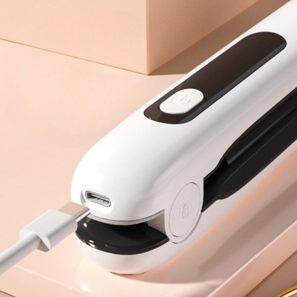 Placa de Par fara Fir, , Adaptor Tip C, 4 Trepte de Temperatura, Tensiune 5V, Capacitate Baterie 5000 mAh, Indreptat, Ondulat, 23.5x3.3x4.5 cm, Alb - imagine 3