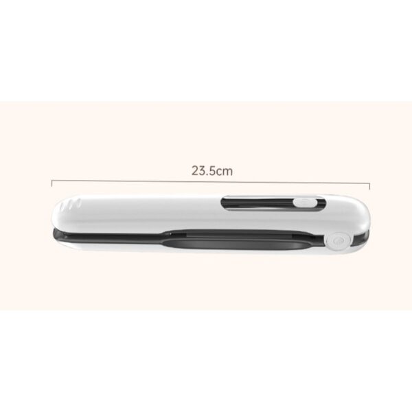 Placa de Par fara Fir, , Adaptor Tip C, 4 Trepte de Temperatura, Tensiune 5V, Capacitate Baterie 5000 mAh, Indreptat, Ondulat, 23.5x3.3x4.5 cm, Alb - imagine 4
