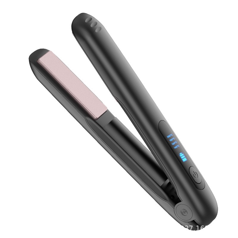 Placa de Par fara Fir, , Adaptor Tip C, 4 Trepte de Temperatura, Tensiune 5V, Capacitate Baterie 5000 mAh, Indreptat, Ondulat, 23.5x3.3x4.5 cm, Negru - imagine 3