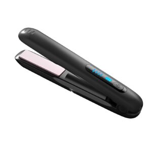 Placa de Par fara Fir, , Adaptor Tip C, 4 Trepte de Temperatura, Tensiune 5V, Capacitate Baterie 5000 mAh, Indreptat, Ondulat, 23.5x3.3x4.5 cm, Negru