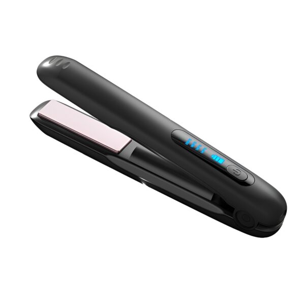 Placa de Par fara Fir, , Adaptor Tip C, 4 Trepte de Temperatura, Tensiune 5V, Capacitate Baterie 5000 mAh, Indreptat, Ondulat, 23.5x3.3x4.5 cm, Negru