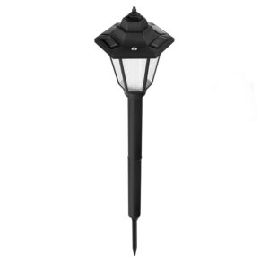 Lampa solara hexagonala de gradina , Alb Rece