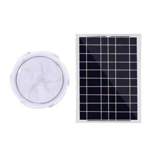 Plafoniera solara , 30W, diametru 145MM, cu telecomanda, lungime prelungitor 4.6 m,  alb rece