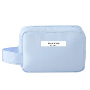 Portfard, , cu Maner, Material Impermeabil, pentru Cosmetice, 16 x 11 x 7 cm, Albastru