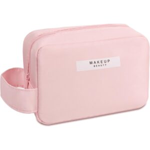 Portfard, , cu Maner, Material Impermeabil, pentru Cosmetice, 16 x 11 x 7 cm, Roz