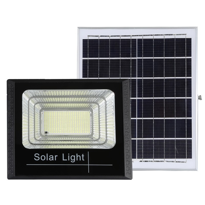 Proiector LED SMD 45W cu incarcare solara , panou solar, cu telecomanda, suport prindere, material ABS, 1.5AH, 170 LED-uri, 133Lm, 13.1x14.5 cm, negru - imagine 2