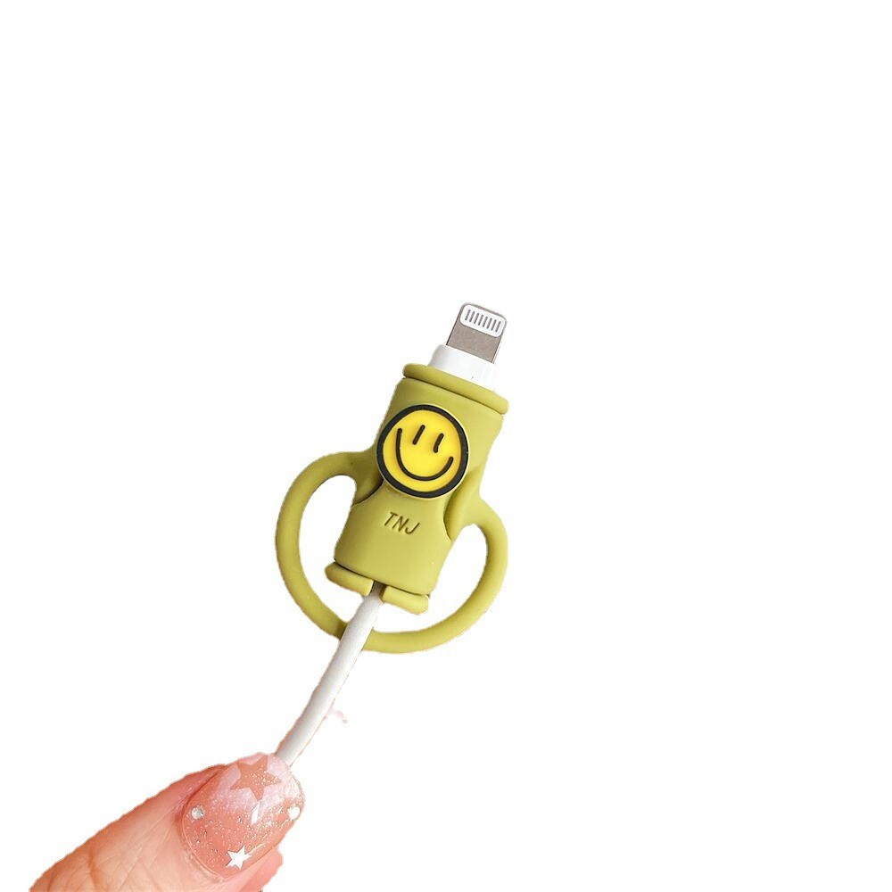 Protectie cablu USB , din silicon, model 3, multicolor - imagine 3