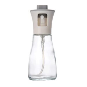 Pulverizator pentru Ulei, , Pulverizator din Sticla pentru Otet sau Alte Lichide, Simplu Reincarcabil, Multifunctionale, 17.3 x 5.6 cm, Capacitatea 170 ml, Alb