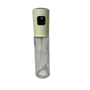 Pulverizator Ulei, Otet, , din Sticla, 100 ml, Reincarcabil, 18.3 x 4.3 cm, Masura 90 ml, Capac Mat, Alb