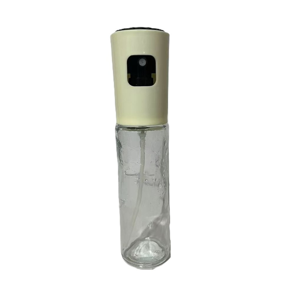 Pulverizator Ulei, Otet, , din Sticla, 100 ml, Reincarcabil, 18.3 x 4.3 cm, Masura 90 ml, Capac Mat, Alb