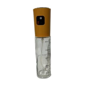 Pulverizator Ulei, Otet, , din Sticla, 100 ml, Reincarcabil, 18.3 x 4.3 cm, Masura 90 ml, Capac Mat, Galben