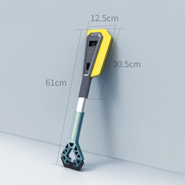 Racleta Auto pentru Zapada cu Doua Capete, , Universala, Deszapezire Masina, cu Maner, Ergonomica, Detasabila, pentru Geamuri si Caroserie, Usor de Utilizat, 61x12.5 cm, Albastru - imagine 3