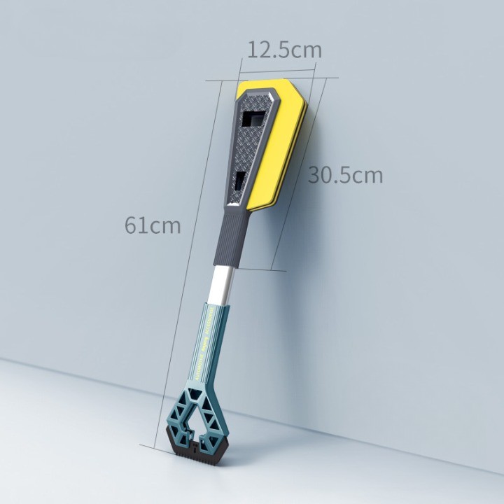 Racleta Auto pentru Zapada cu Doua Capete, , Universala, Deszapezire Masina, cu Maner, Ergonomica, Detasabila, pentru Geamuri si Caroserie, Usor de Utilizat, 61x12.5 cm, Albastru - imagine 3