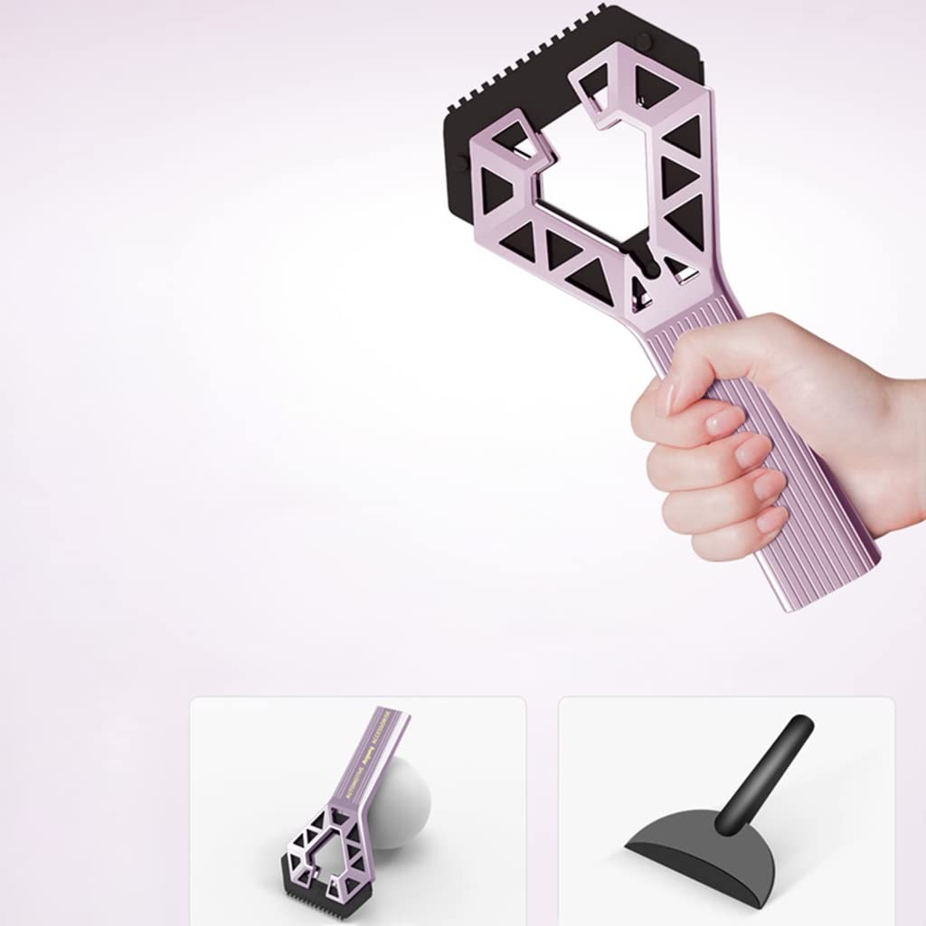 Racleta Auto pentru Zapada cu un Capat, , Universala, Deszapezire Masina, cu Maner, Ergonomic, Detasabila, pentru Geamuri si Caroserie, Usor de Utilizat, 23.5x4.3 cm, Mov - imagine 3