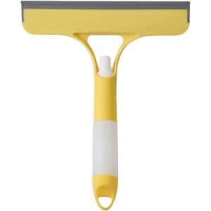 Racleta de Curatare 3 in 1, , Multifunctional, Pentru Casa si Masina, Pulverizator de Spray, Racleta din Silicon si Burete, 21.5 x 25.7 cm, Galben