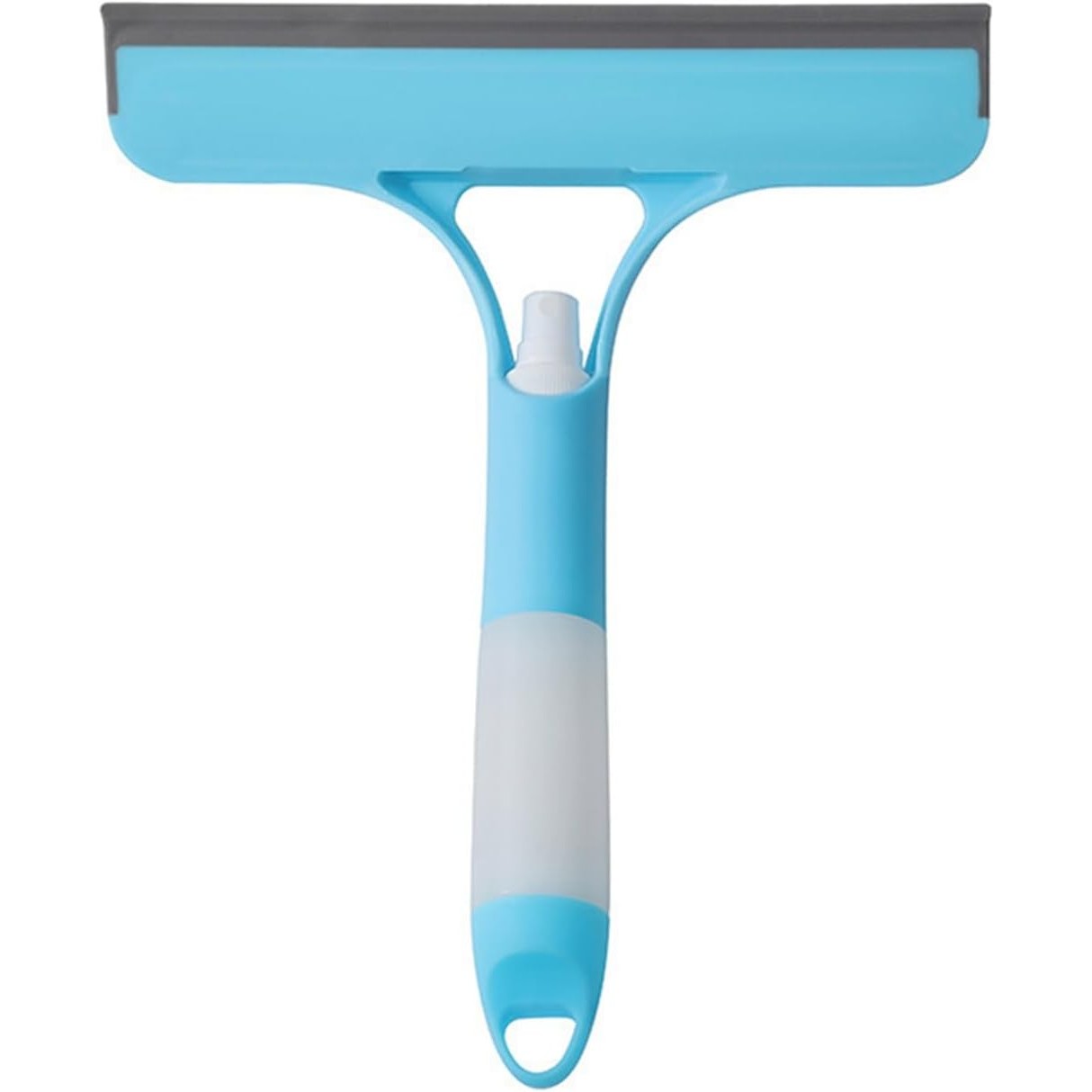Racleta de Curatare 3 in 1, , Multifunctional, Pentru Casa si Masina, Pulverizator de Spray, Racleta din Silicon si Burete, 21.5 x 25.7 cm, Albastru