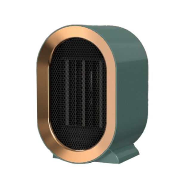 Radiator mini Incalzitor, , Element de Incalzire PTC, Putere 1200 W, Radiator cu termostat reglabil, 19.5 x 12.5 x 12.5 cm, 800 g, Verde