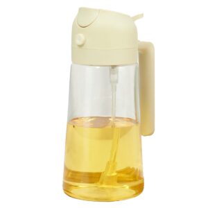 Recipient Ulei 2 in 1, , Functie Spray & Turnare, din Sticla, Fara Scurgere,Â 18.5 x 7.7 cm, 470 ml, Alb