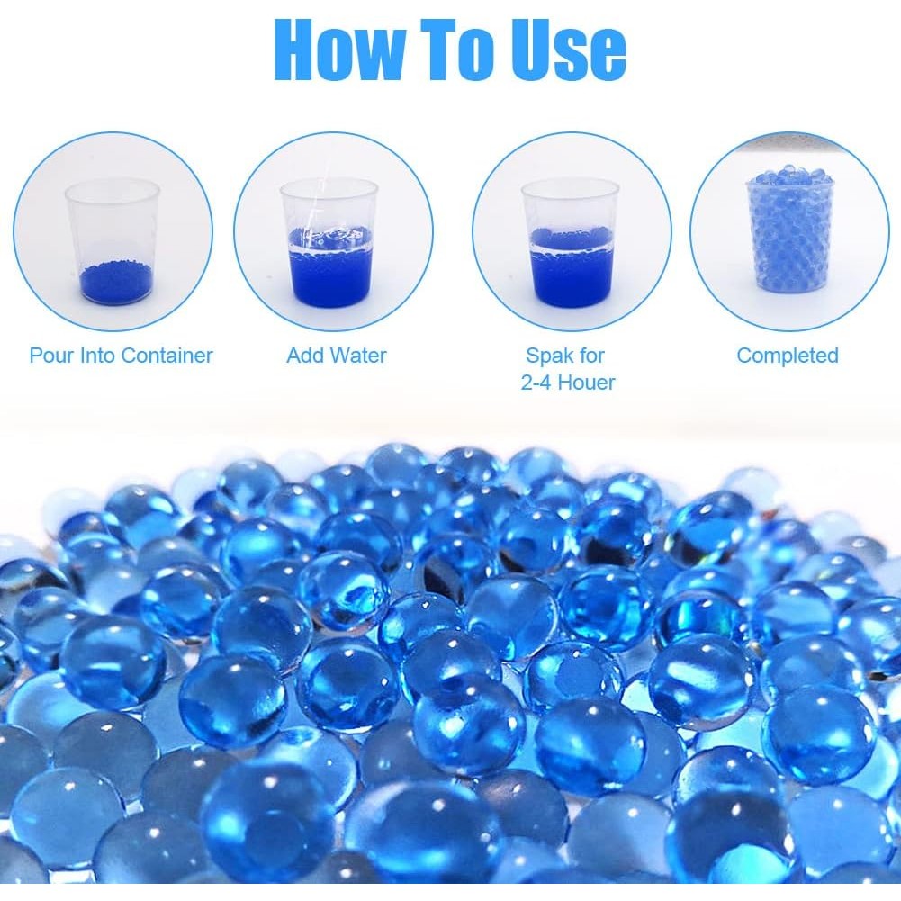Munitie, , 20.000 Bile Gel pentru pistoale de jucarie Gel Blaster 7x6 cm, Albastru - imagine 4