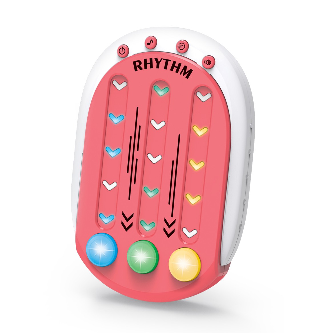 Jucarie Interactiva, , Tip Jocuri Ritmice, +3 Ani, din ABS, 8 Niveluri de Joc, 9.5 x 2.5 x 13.6 cm, Rosu - imagine 4