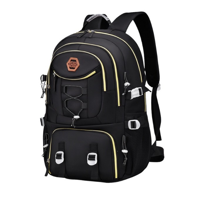Rucsac Multifunctional pentru Calatorie, , pentru Alpinism, Voiaj, Drumetii, din Panza Oxford, 34x16x52 cm, Negru