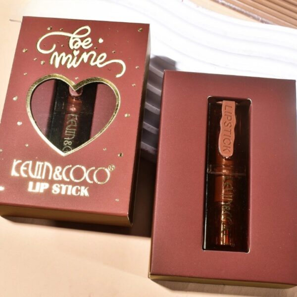 Ruj de Buze Mat, KEVIN & COCO, Be Mine, Lip-Stick Roz, 11.2 x 7.2 x 2.5 cm - imagine 3