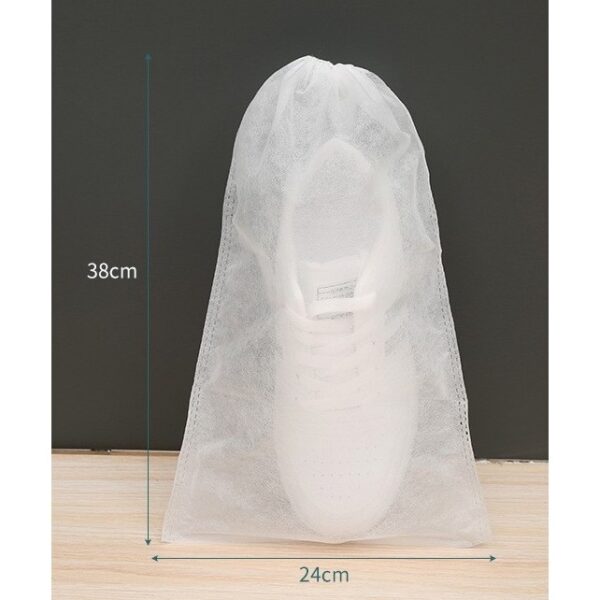 Set 50 de Saci de Depozitare Incaltaminte, , de Protectie, pentru Voiaj, Netesut, Rezistenti la Praf, Protectie Solara, Anti-Ingalbenire, 38x24 cm, Marime Mica, Transparent - imagine 2