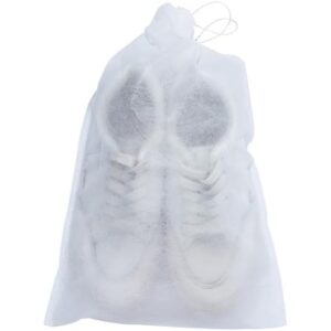 Set 50 de Saci de Depozitare Incaltaminte, , de Protectie, pentru Voiaj, Netesut, Rezistenti la Praf, Protectie Solara, Anti-Ingalbenire, 38x24 cm, Marime Mica, Transparent