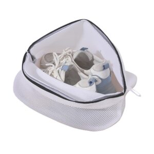 Sac pentru spalare si uscare incaltaminte , compatibil cu masina de spalat, material rezistent, 42 x 24 x 24 cm, alb