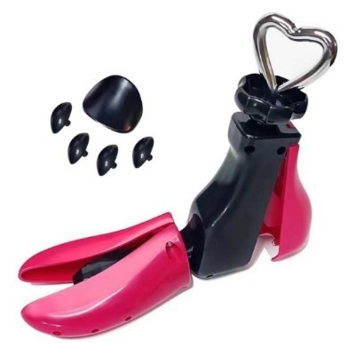 San/Calapod Pro Reglabil, , Alungire si Largire 4 Directii, Marime 40-47, Pantofi, Ghete, Adidasi, Arc, 22 x 21.5 x 7 cm, Roz / Negru - imagine 2