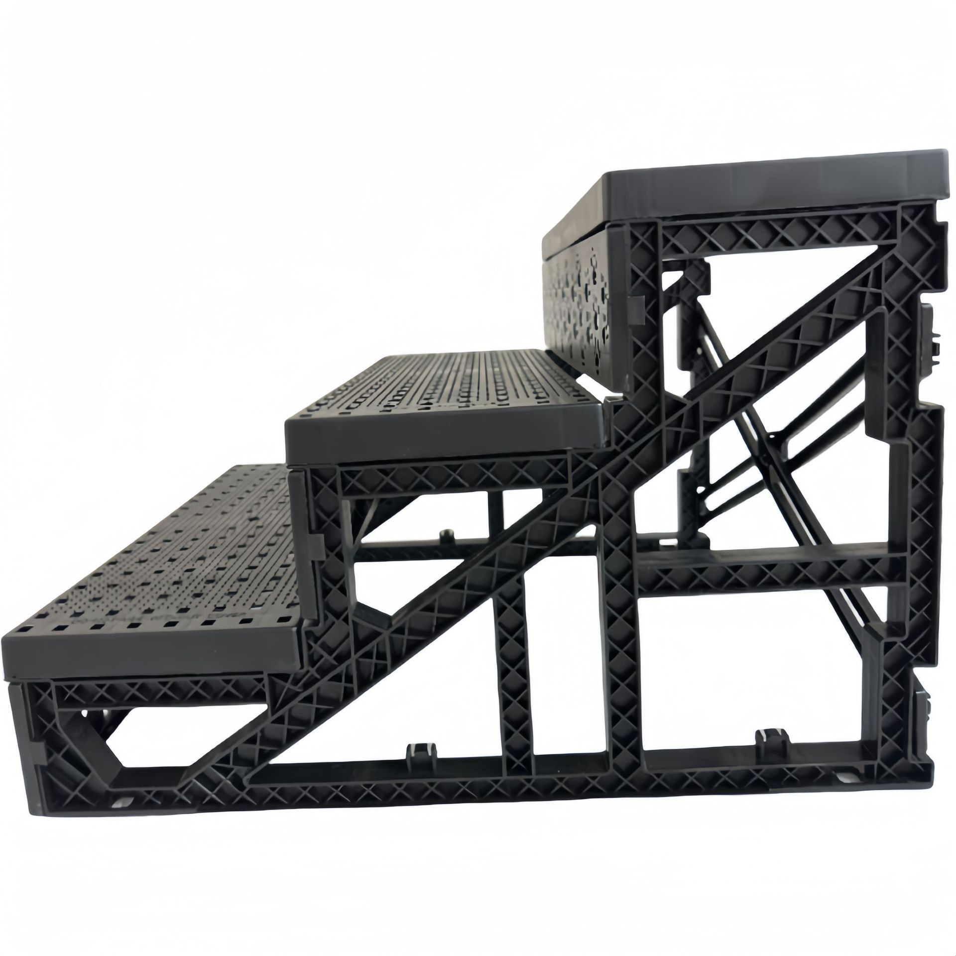 Scara pentru Animale de Companie, , Universal, Detasabil, 3 Trepte, 45x35x30 cm, Gri - imagine 3