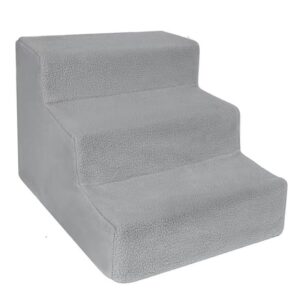 Scara pentru Animale de Companie, , Universal, Detasabil, 3 Trepte, 45x35x30 cm, Gri
