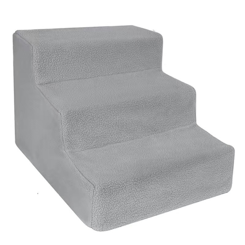 Scara pentru Animale de Companie, , Universal, Detasabil, 3 Trepte, 45x35x30 cm, Gri