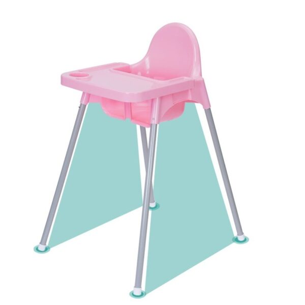 Scaun de Masa, , pentru Bebelusi si Copii 6-36 Luni, din Plastic/Metal, Centura in 2 Puncte, Tava Detasabila, 63 x 57 x 85 cm, Roz - imagine 4