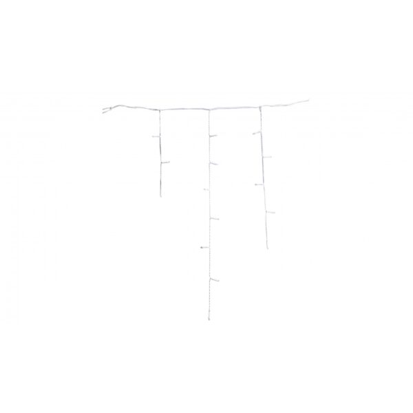 Sectiune de Craciun Â® Tip Turturi, 8 jocuri de lumini Sectiu 5 m, 143 LED-uri, Interconectabila, Fir Alb, Alb Cald - imagine 3