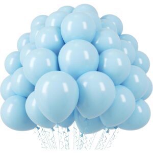 Set 10 Baloane din Latex, , Model Party, 13 cm, 1 g, Bleu