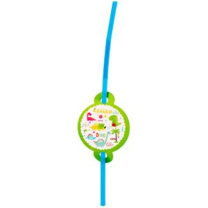 Set 10 Paie, , Colectia Dino Park, 26 x 7 cm, din Carton/Plastic, Multicolor