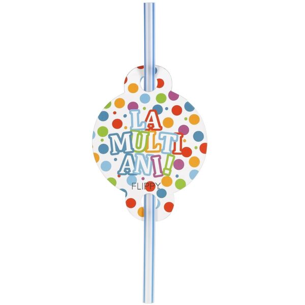 Set 10 Paie, , Colectia LA MULTI ANI, 27 x 7 cm, din Carton/Plastic, Multicolor - imagine 2