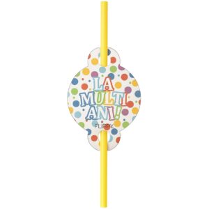 Set 10 Paie, , Colectia LA MULTI ANI, 27 x 7 cm, din Carton/Plastic, Multicolor