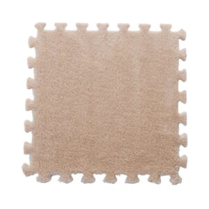Set 10 Piese Covor tip Puzzle, , Spuma EVA, Pufos, 30 x 30 x 1 cm, Crem