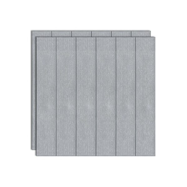 Set 10 Placi Tapet 3D, , 70 x 70 cm, Grosime 3 mm, din Rasina, Tip Placi de Lemn, Suprafata Acoperita 4.9 mp, Gri - imagine 4