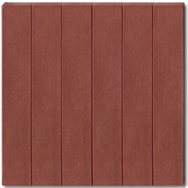 Set 10 Placi Tapet 3D, , 70 x 70 cm, Grosime 3 mm, din Rasina, Tip Placi de Lemn, Suprafata Acoperita 4.9 mp, Caramiziu - imagine 3