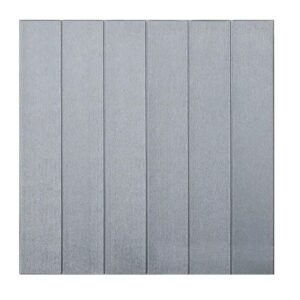 Set 10 Placi Tapet 3D, , 70 x 70 cm, Grosime 3 mm, din Rasina, Tip Placi de Lemn, Suprafata Acoperita 4.9 mp, Gri