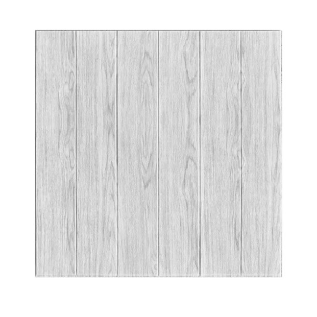 Set 10 Placi Tapet 3D, , 70 x 70 cm, Grosime 3 mm, din Rasina, Tip Placi de Lemn, Suprafata Acoperita 4.9 mp, Gri Deschis