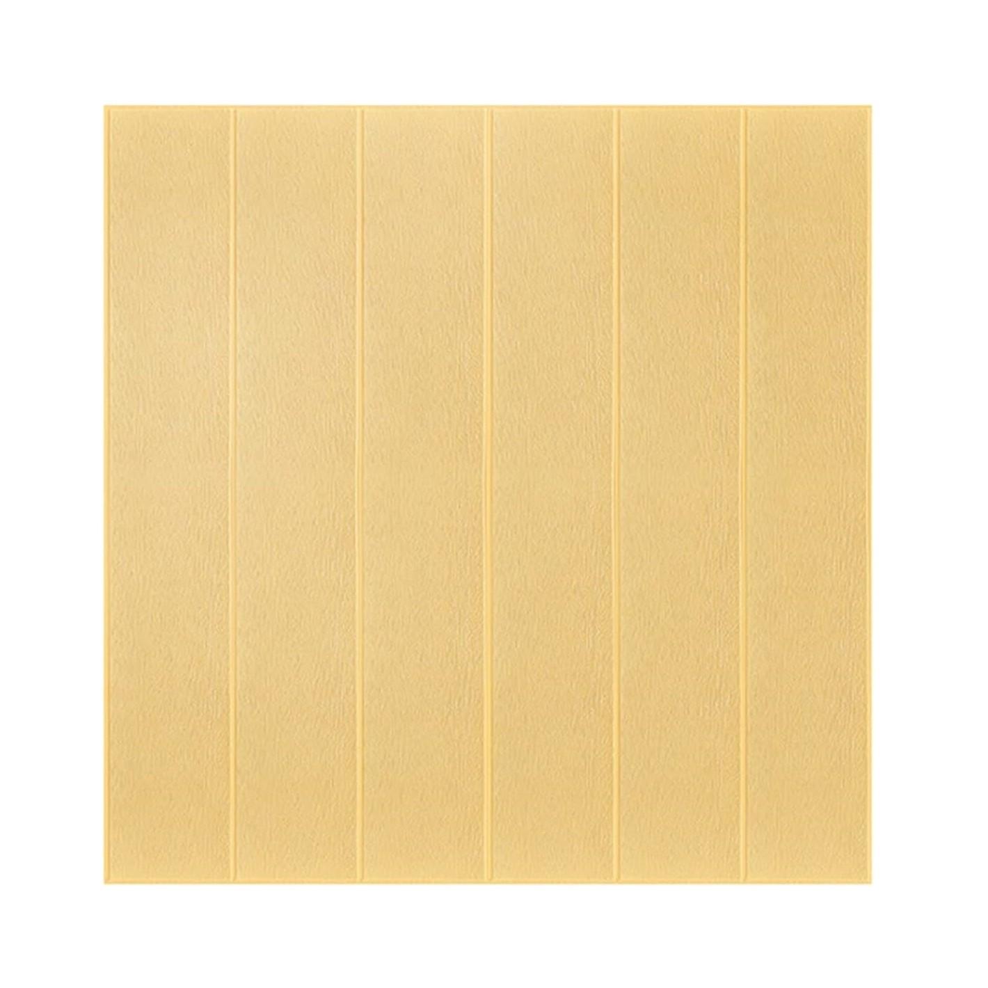 Set 10 Placi Tapet 3D, , 70 x 70 cm, Grosime 3 mm, din Rasina, Tip Placi de Lemn, Suprafata Acoperita 4.9 mp, Crem Deschis